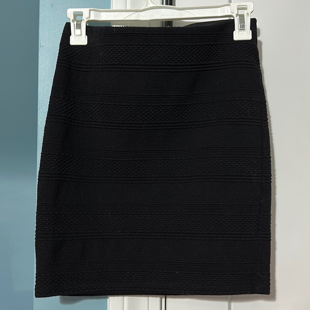 Black pencil skirt